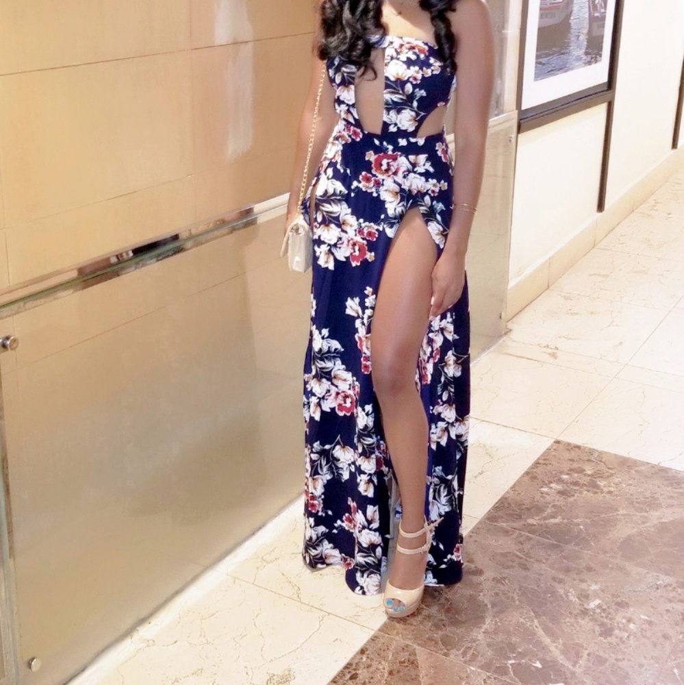 Forever 21 Floral Tube Maxi dress